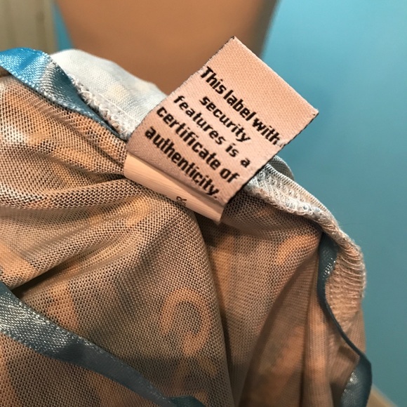 DVF Blue Silk “Julianna” Wrap Top - Picture 8 of 8